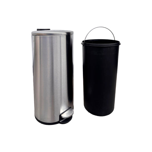 Bote  de basura de Acero inoxidable FCG con pedal de 30L redondo - FCGF43005-30L