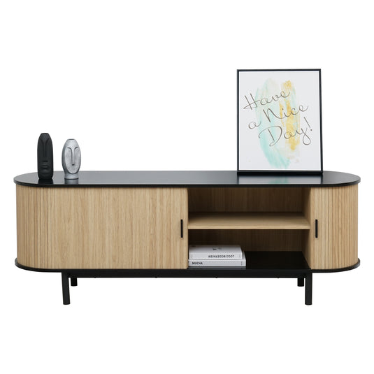 Stand de Tv 31280B Negro & Natural - 31280B