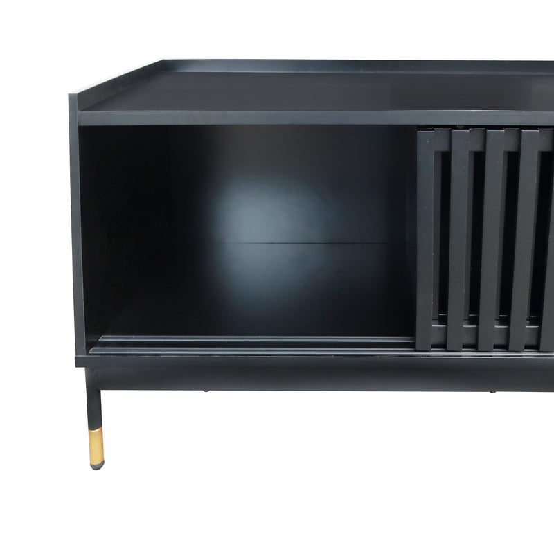 Cargue la imagen en el visor de la galería, Estante de TV 31472E-150-ME Color Negro - 31472E-150-ME
