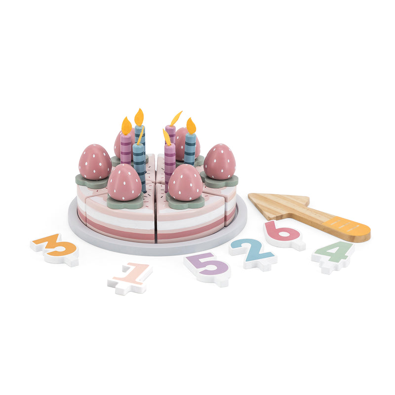 Cargue la imagen en el visor de la galería, Juego pastel de cumpleaños de madera - 44060
