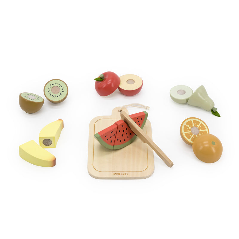 Cargue la imagen en el visor de la galería, Juego para cortar frutas de madera - 44211
