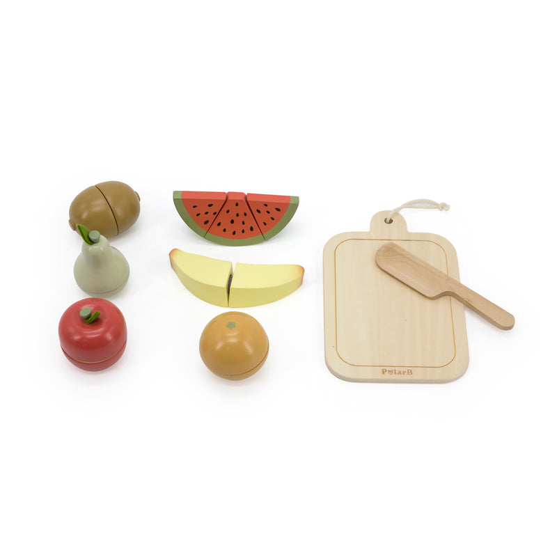 Cargue la imagen en el visor de la galería, Juego para cortar frutas de madera - 44211

