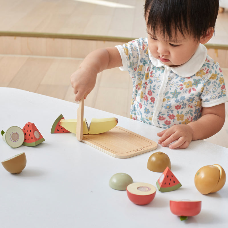 Cargue la imagen en el visor de la galería, Juego para cortar frutas de madera - 44211
