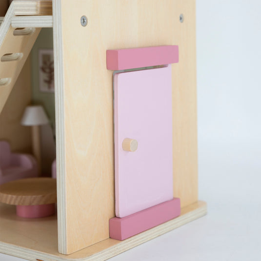 Juego casa de muñecas de madera - 44256