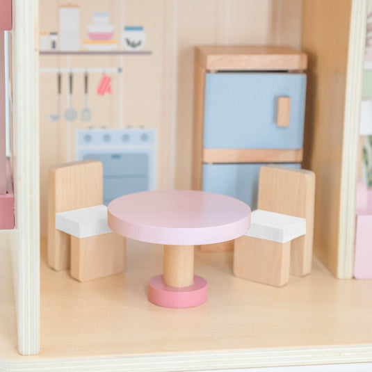 Juego casa de muñecas de madera - 44256