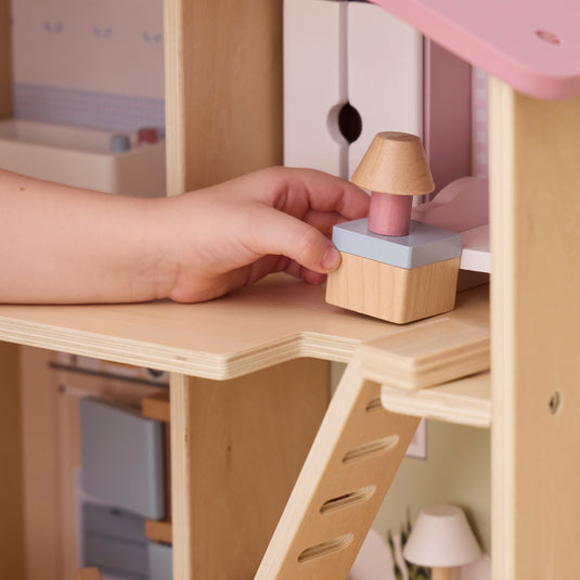 Juego casa de muñecas de madera - 44256