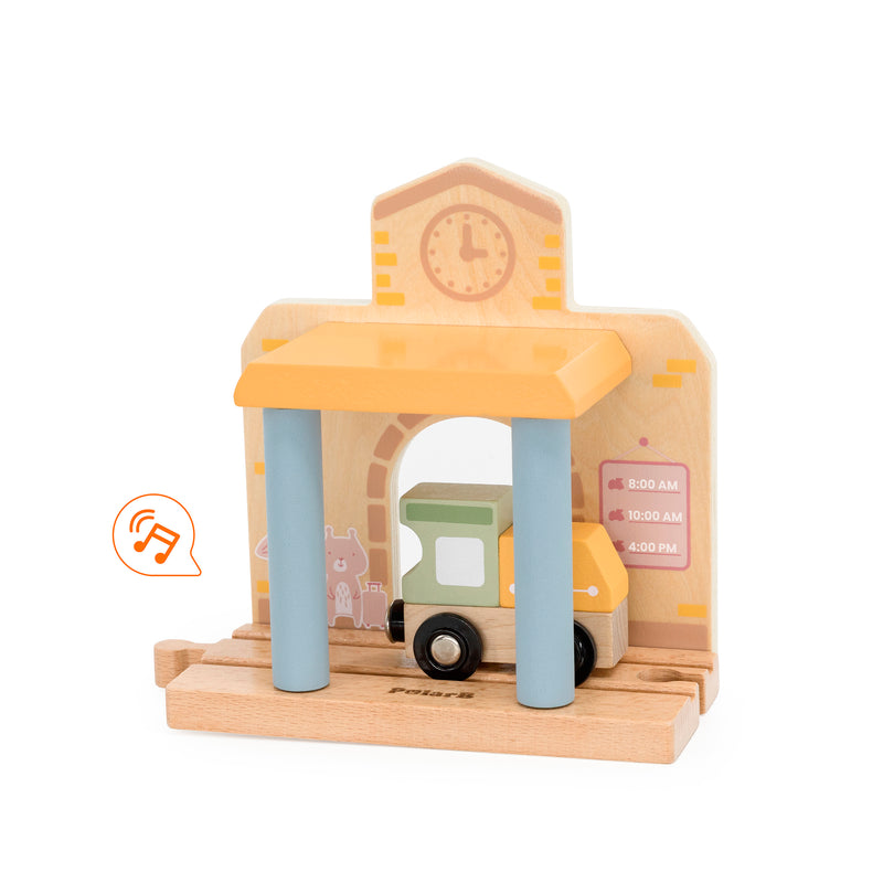 Load image into Gallery viewer, Juego tren de madera 30 pz - 44257N
