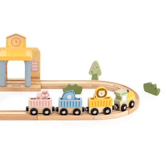 Juego tren de madera 30 pz - 44257N