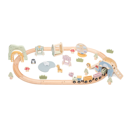 Juego tren parque de diversiones 62 pz - 44307