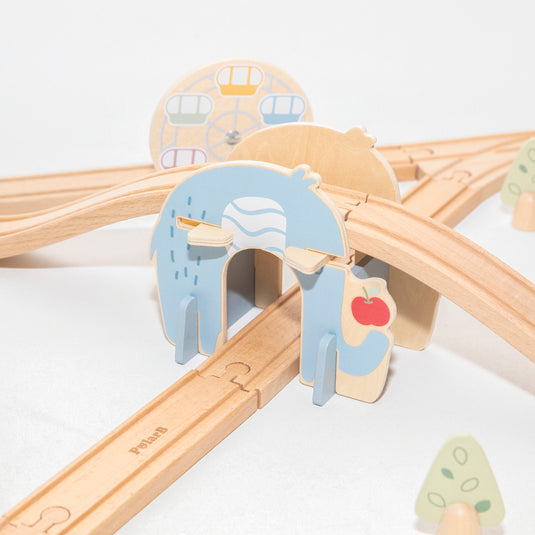 Juego tren parque de diversiones 62 pz - 44307
