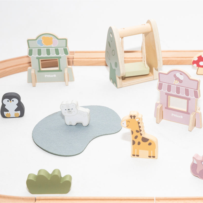 Cargue la imagen en el visor de la galería, Juego tren parque de diversiones 62 pz - 44307

