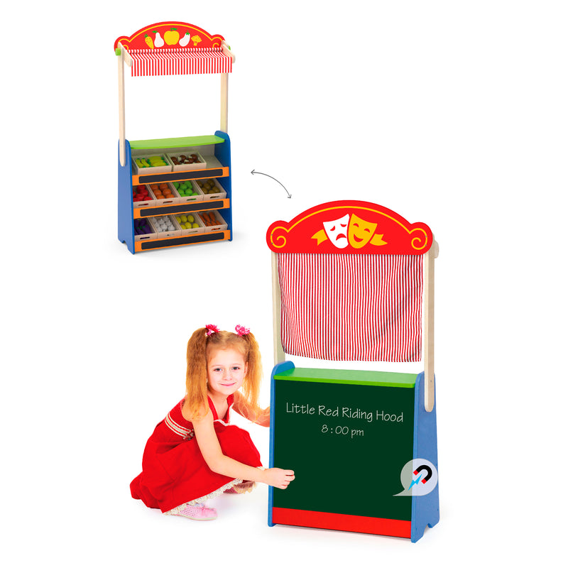 Cargue la imagen en el visor de la galería, Juego teatro y supermercado - 44501
