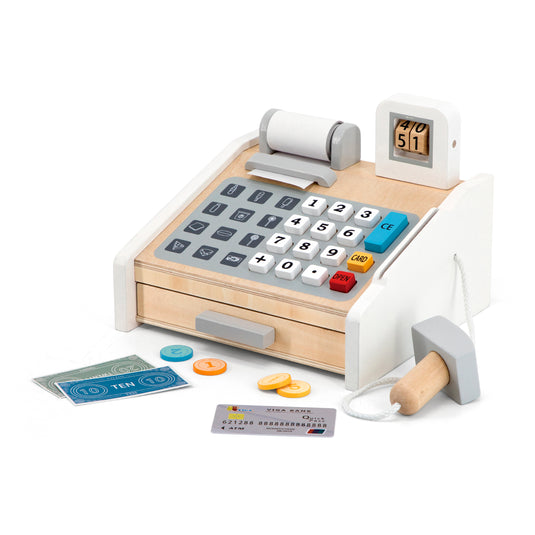 Juego caja registradora de madera - 44527