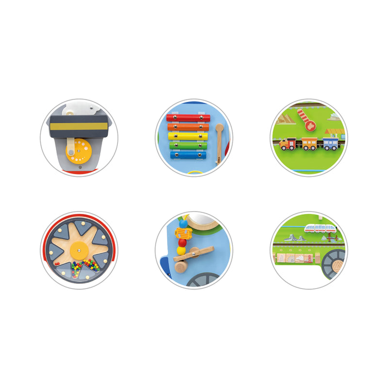 Load image into Gallery viewer, Panel de actividades de pared Tren - 44717FSC
