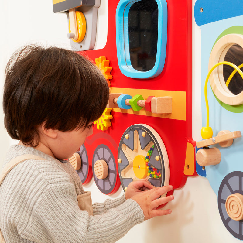 Load image into Gallery viewer, Panel de actividades de pared Tren - 44717FSC
