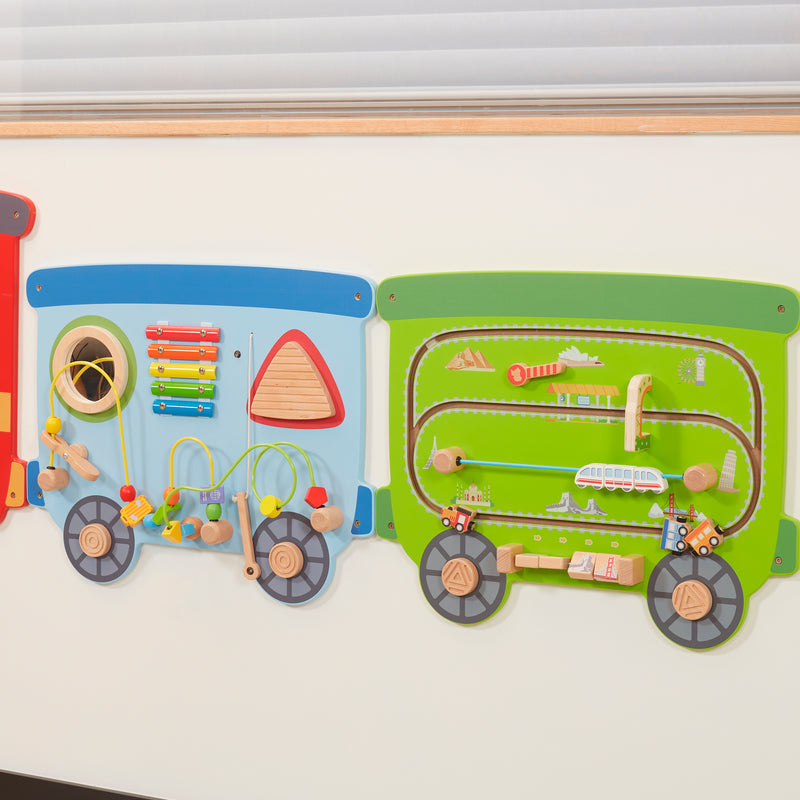 Load image into Gallery viewer, Panel de actividades de pared Tren - 44717FSC
