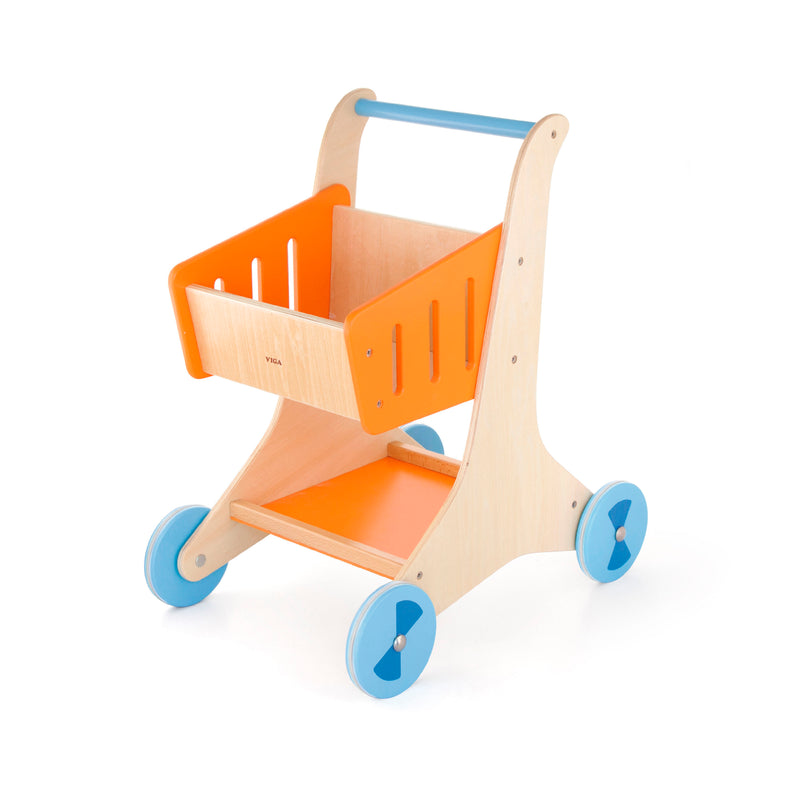 Cargue la imagen en el visor de la galería, Juego carrito de compras de madera - 50672FSC
