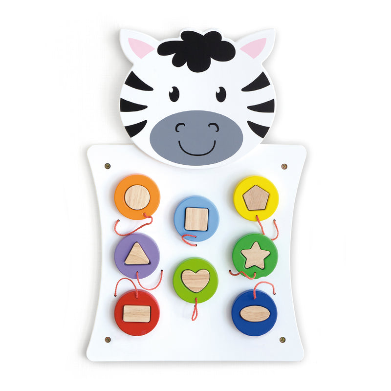 Cargue la imagen en el visor de la galería, Juguete de pared zebra emparejar formas - 50681FSC
