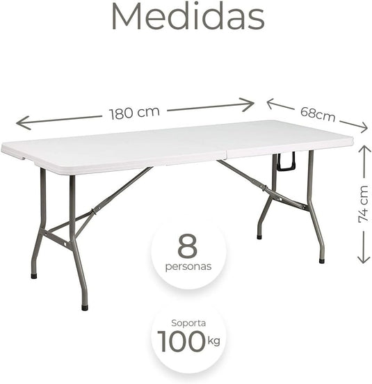 Mesa Plegable de Plástico Para Exterior e Interior YAM-893-16