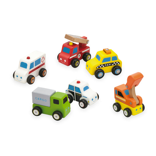 Juego de minivehículos de madera - 59621N