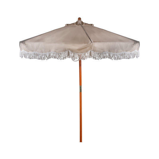 Sombrilla CULIN 60100E con flecos, para Jardín color crema - 60100E