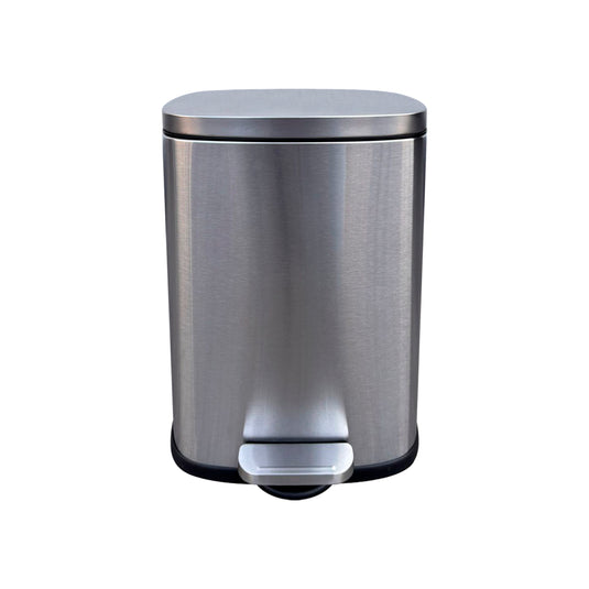 Bote de basura chico de Acero inoxidable FCG con pedal de 8L ovalado - FCGSF430-8L