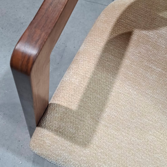 Silla de Interior Abigail color beige & madera - LAC901