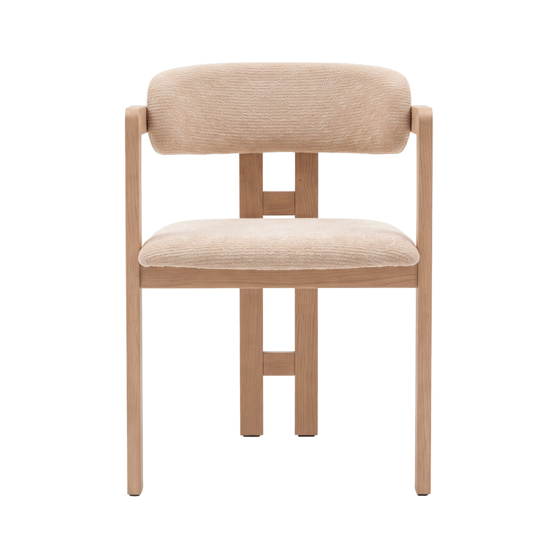 Cargue la imagen en el visor de la galería, Silla de Interior Abigail color beige &amp; roble - LAC902
