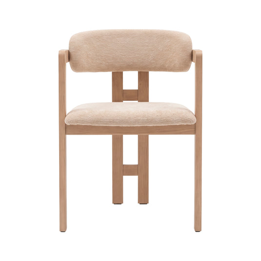 Silla de Interior Abigail color beige & roble - LAC902