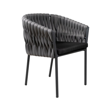 Silla de exterior e interior Abu Dhabi color carbón - 1130019