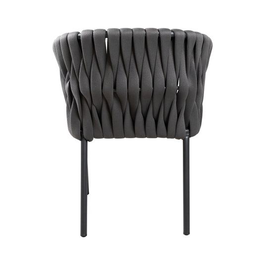 Silla de exterior e interior Abu Dhabi color carbón - 1130019