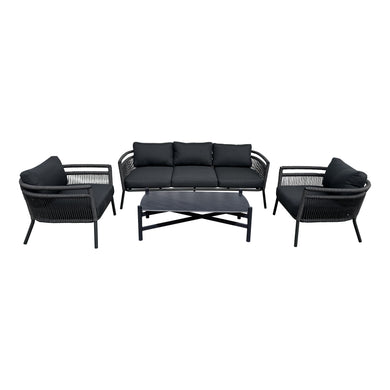 Set triple Acapulco + mesa lighton color carbón - AC-LIGHT