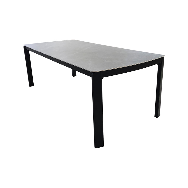 Cargue la imagen en el visor de la galería, Comedor Alarcon 2.2M + 8 sillas alarcon color negro - GL3AE-ALAR

