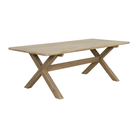 Mesa de comedor rectangular Alps 2.2M color natural - HUC37941