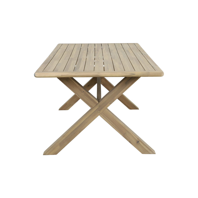 Cargue la imagen en el visor de la galería, Mesa de comedor rectangular Alps 2.2M color natural - HUC37941
