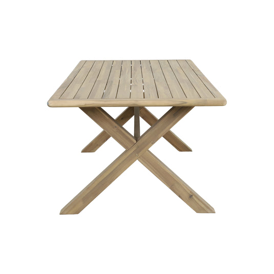Mesa de comedor rectangular Alps 2.2M color natural - HUC37941