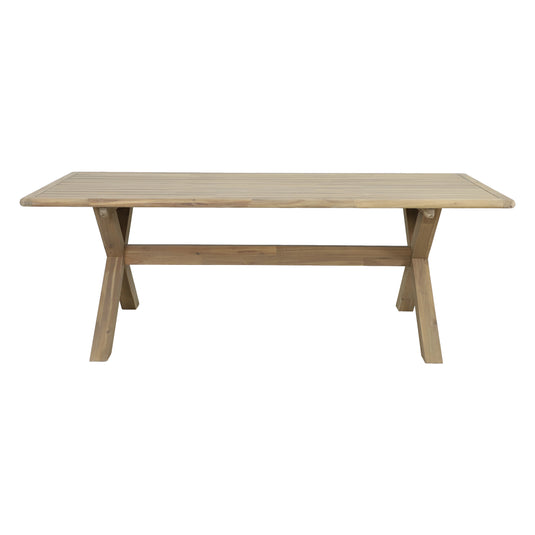 Mesa de comedor rectangular Alps 2.2M color natural - HUC37941
