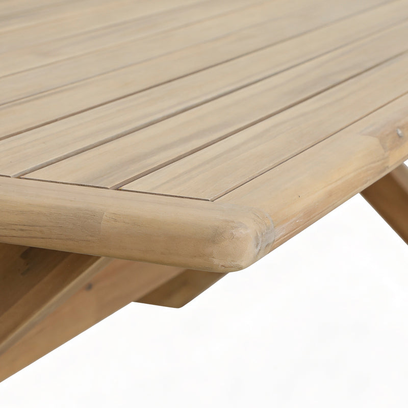 Cargue la imagen en el visor de la galería, Mesa de comedor rectangular Alps 2.2M color natural - HUC37941
