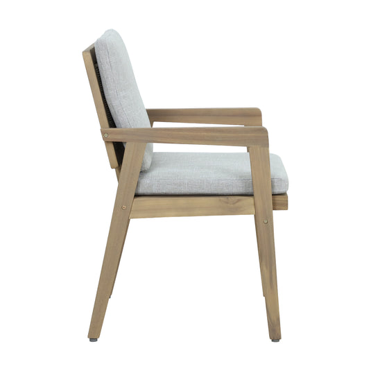 Comedor rectangular ALPS 2.2M + 8 sillas Alps color natural - HUC37941-9623