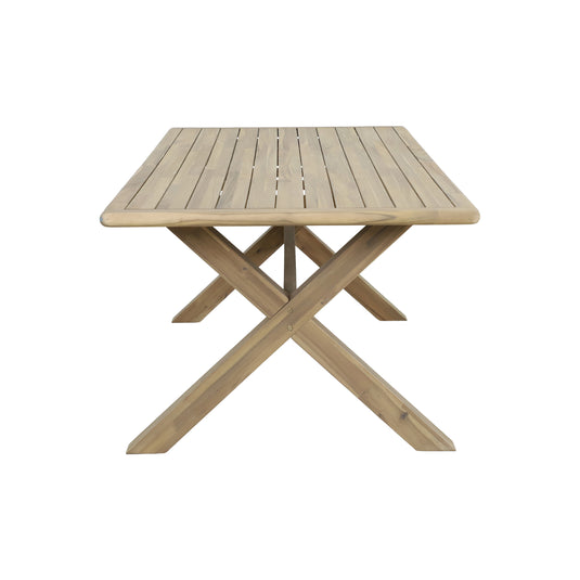 Comedor rectangular ALPS 2.2M + 8 sillas Alps color natural - HUC37941-9623