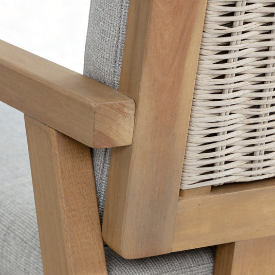 Comedor rectangular ALPS 2.2M + 8 sillas Alps color natural - HUC37941-9623