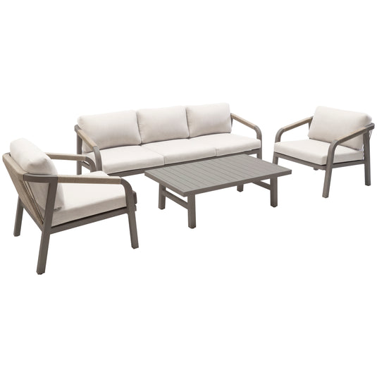 Sala Triple Ancona de aluminio color Champagne - GL3A-6040-333-11-KD