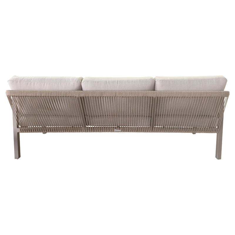 Load image into Gallery viewer, Triple Sofa for Outdoor and Indoor Use, Aluminum, White, ANCONA - GL3A604023
