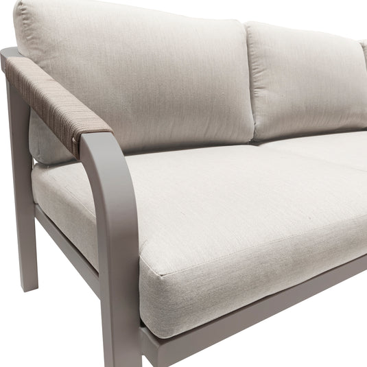 Triple Sofa for Outdoor and Indoor Use, Aluminum, White, ANCONA - GL3A604023