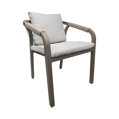 Silla para Exterior e Interior Ancona de Aluminio Color Champagne - GL3A503422