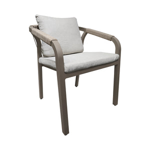 Silla para Exterior e Interior Ancona de Aluminio Color Champagne - GL3A503422