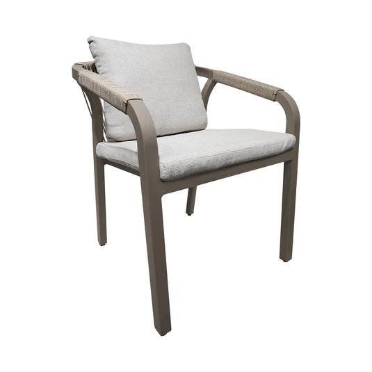 Silla para Exterior e Interior Ancona de Aluminio Color Champagne - GL3A503422