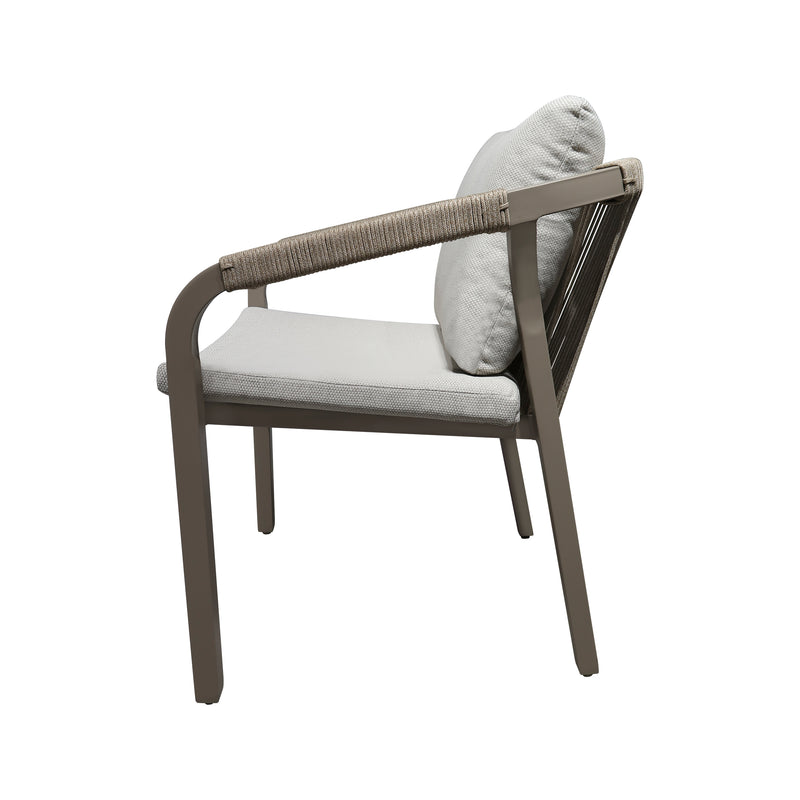 Cargue la imagen en el visor de la galería, Silla para Exterior e Interior Ancona de Aluminio Color Champagne - GL3A503422

