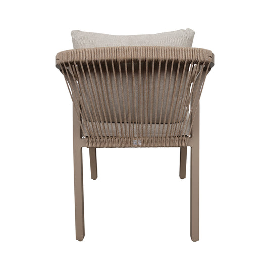 Silla para Exterior e Interior Ancona de Aluminio Color Champagne - GL3A503422
