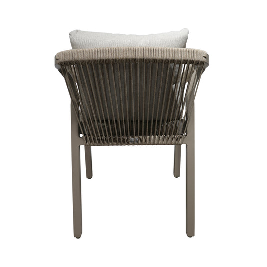 Silla para Exterior e Interior Ancona de Aluminio Color Champagne - GL3A503422